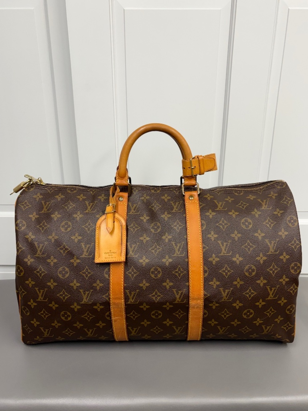 Louis Vuitton Monogram Keepall 50 Travel Duffel Bag